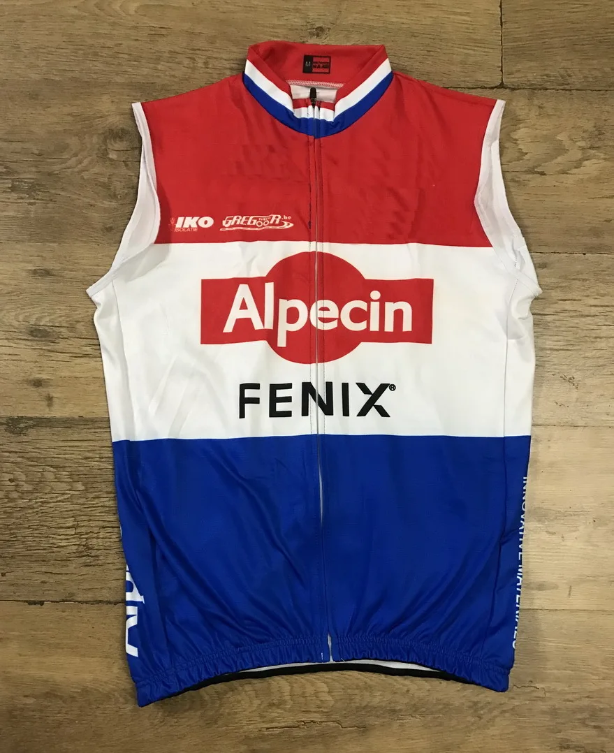

Ветрозащитный велосипедный жилет ALPECIN FENIX TEAM NL CHAMPION ONLY 2020, безрукавка, джерси, одежда для велоспорта