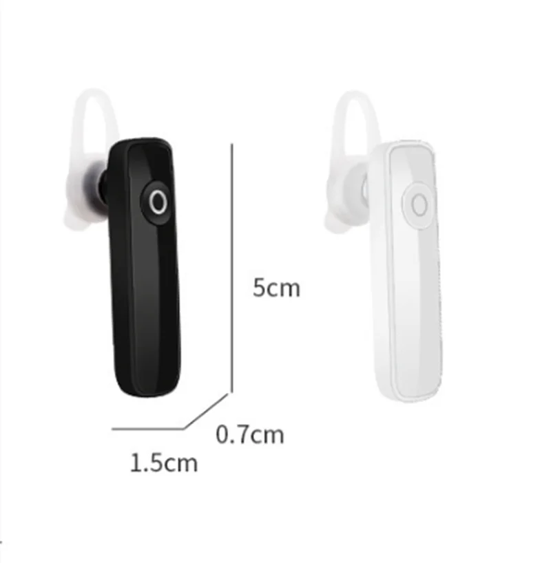 

M165 Mini Bluetooth Earphone Stereo Bass Bluetooth Headset Handsfree Earloop Wireless Earpiece With Mic For All Smart Phones