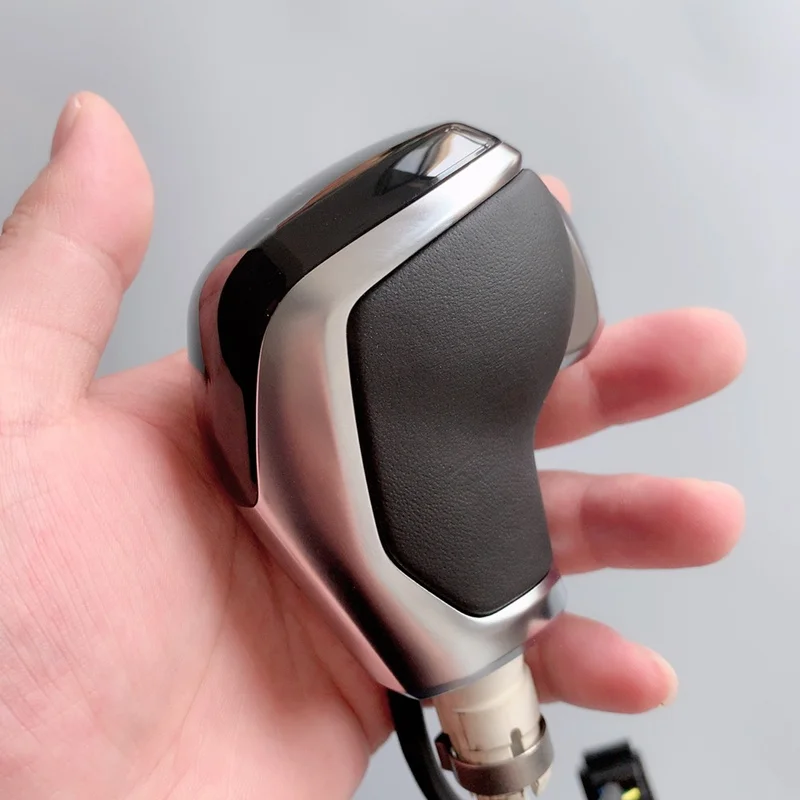 Модификация хромированная матовая рукоятка переключения передач DSG красная