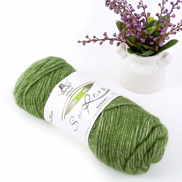 4 шарика = 400 г натуральная мягкая длинная стеганая хлопковая пряжа ручное вязание