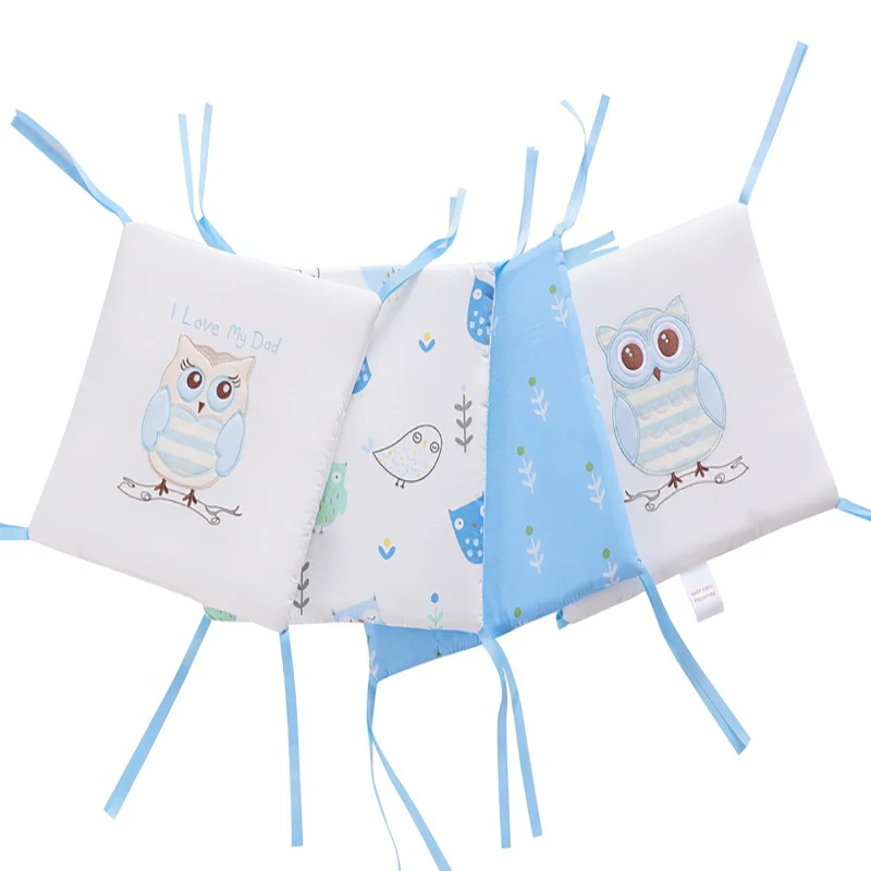 

Baby Bed Crib Bumper Cotton Washable Newborns Cradle Protector Bumpers Animals Design Soft Breathable Bedding Set
