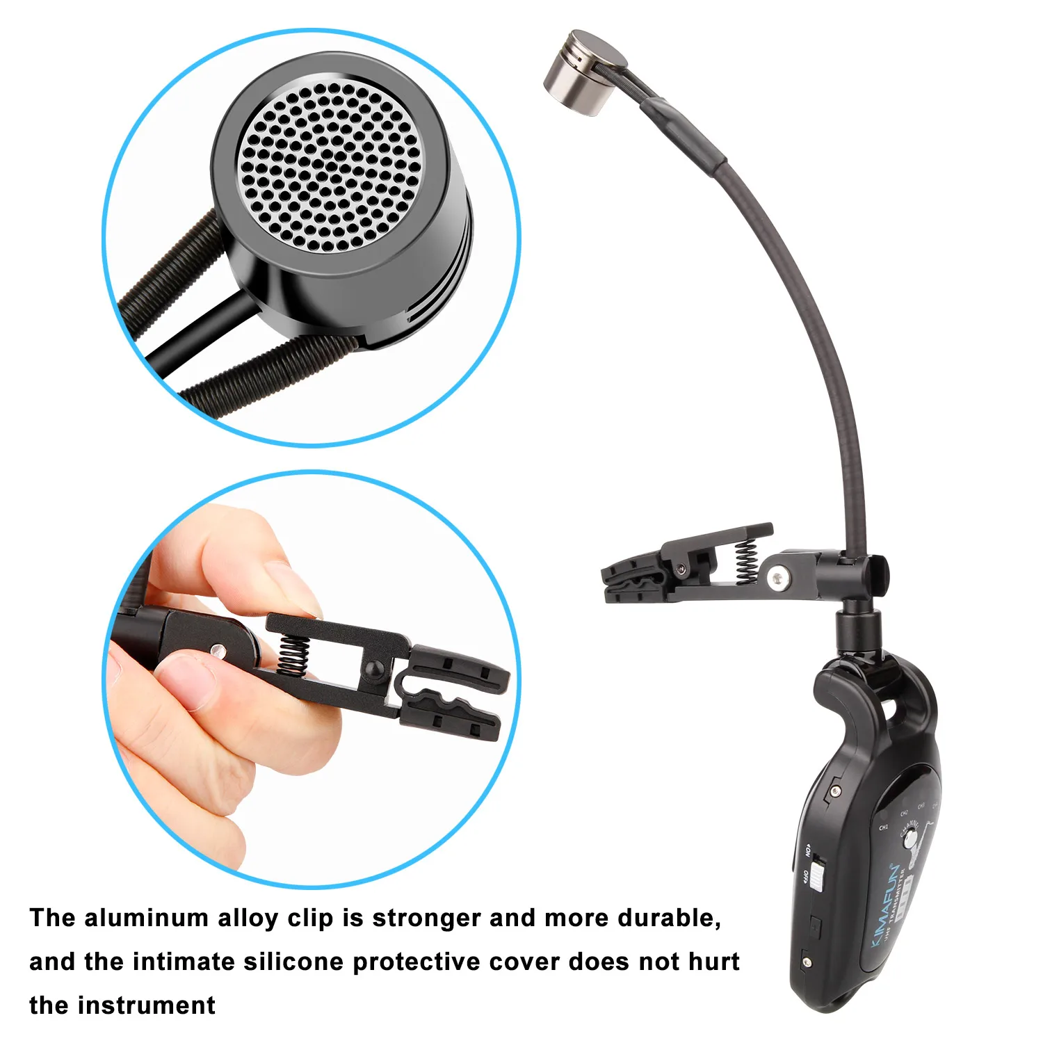 구매 UHF 무선 색소폰 마이크 KM-U308A