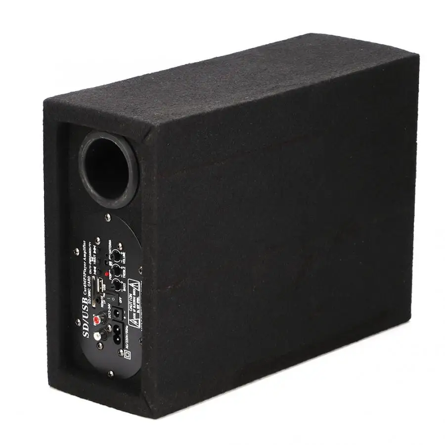 Квадратный активный сабвуфер для автомобиля 6 дюймов 350 Вт динамик стерео бас