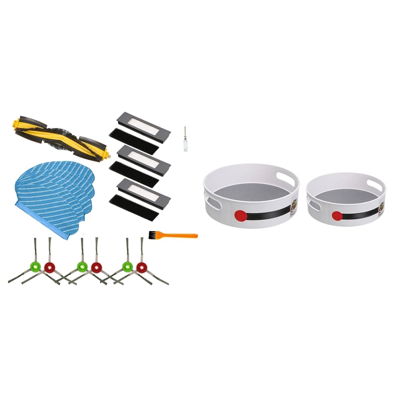 2 шт. лоток для хранения косметики вращающаяся стойка и 1 Набор Для Ecovacs Deebot OZMO 950