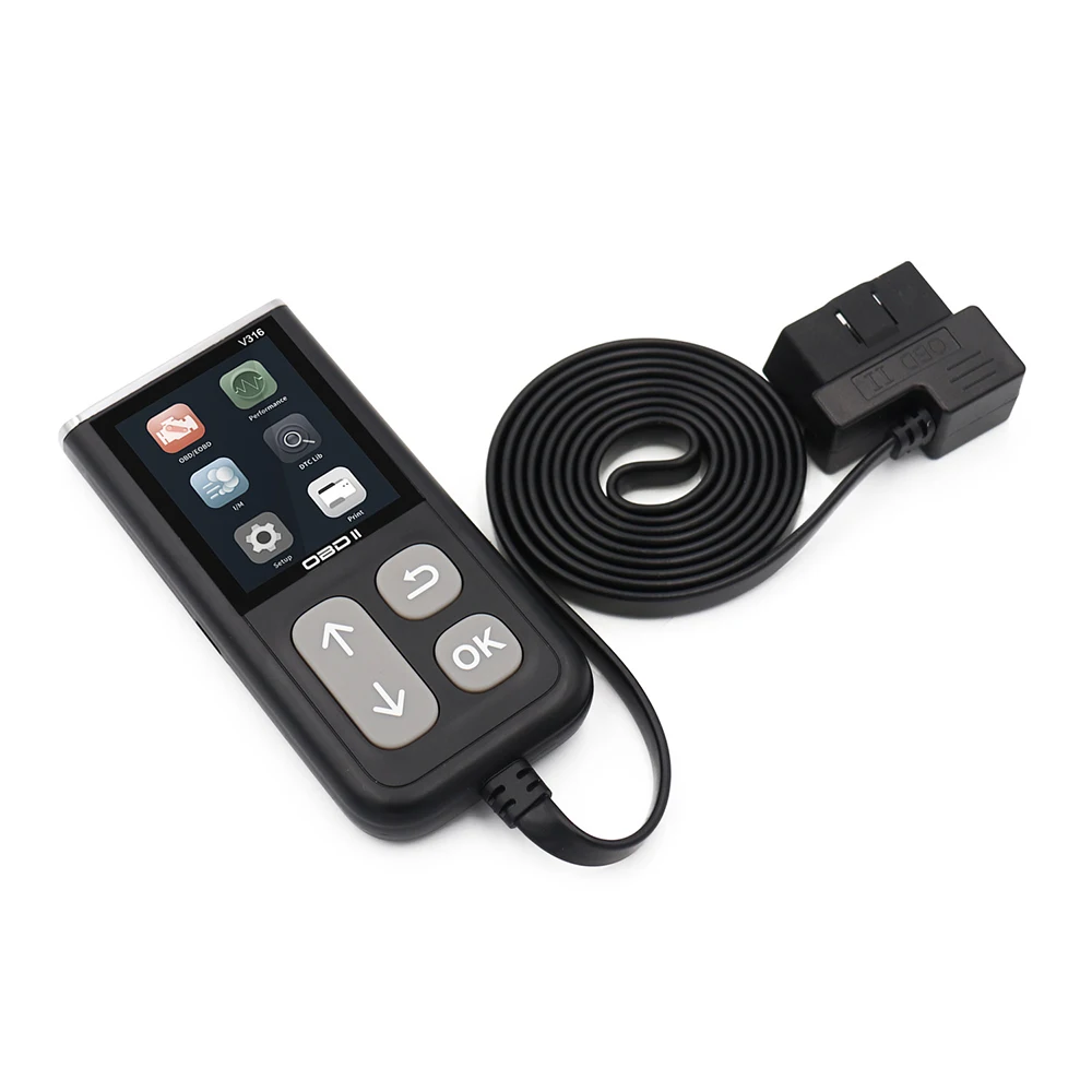 Диагностический инструмент V316 OBD2 полный считыватель кодов с функцией для