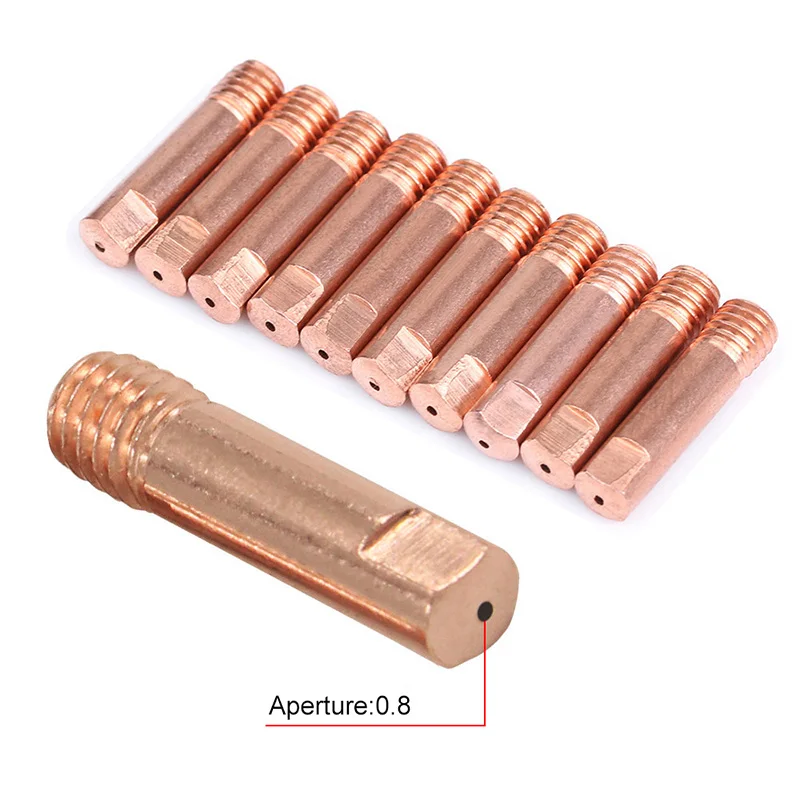 Сварочный фонарь MIG/MAG 10 шт. сварочный M6 * 25 мм контактный наконечник газовая