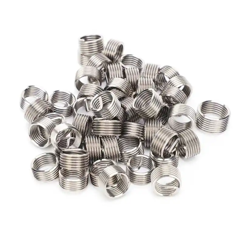 50Pcs M10x1.25x1D/1.5D/2D/2.5D/3D Stainless Steel Threaded Insert Thread Recovery Wire Screw Bushing Helicoil Repair Kit | Обустройство