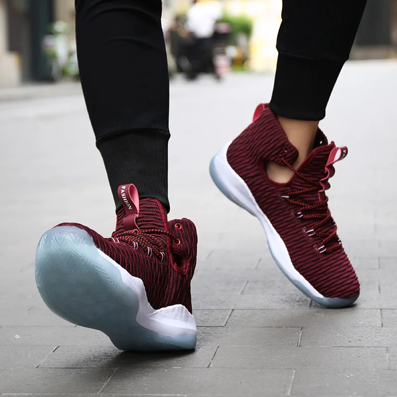 Кроссовки FEOZYZ мужские Sepatu легкая обувь с вязаным верхом спортивные кеды