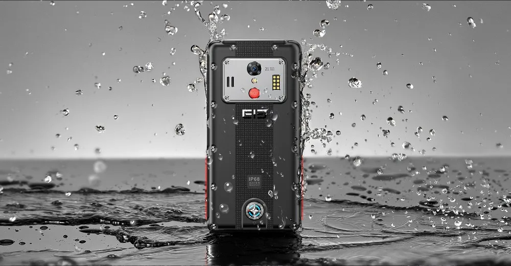 ELEPHONE Soldier смартфон 4 Гб 128 ГБ IP68 Водонепроницаемый 2K экран мобильный телефон Android 8,0 Deca Core 21MP прочный мобильный телефон
