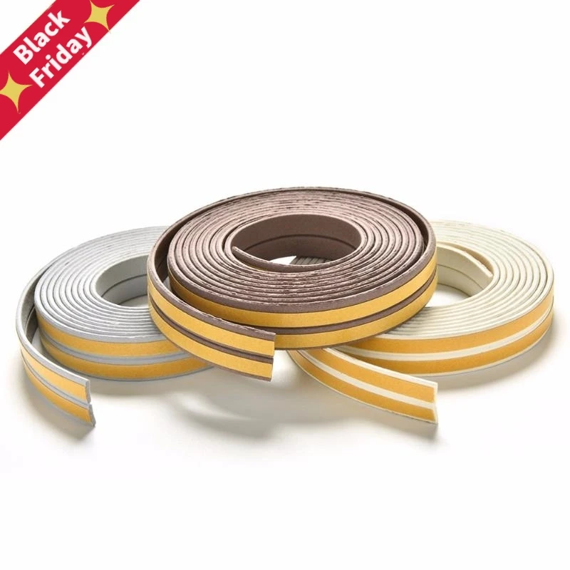 Самоклеящаяся уплотнительная лента 2 5 м для дверей и окон типа D