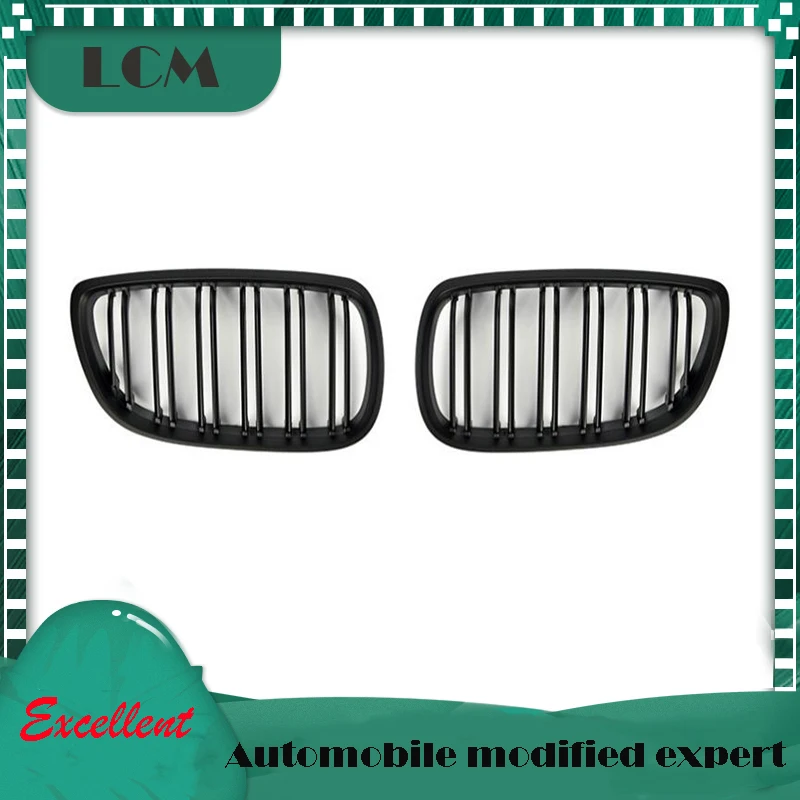 Передняя решетка BMW 3 серии E92 Coupe 06 07 08 09 с двойными ремнями глянцевая