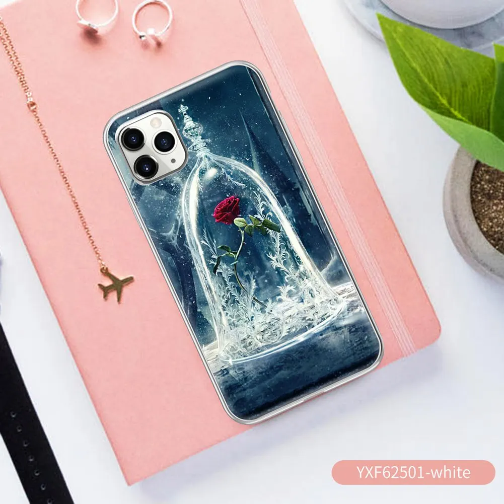 Чехол KISSCASE Flower для iPhone 11 Pro Max X 8 6 6s 7 Plus Мягкий чехол телефона с розовыми цветами XS XR