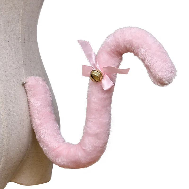 Креативный реквизит для косплея из японского аниме лисий хвост плюшевые кошачьи