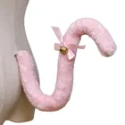 Креативный реквизит для косплея из японского аниме лисий хвост плюшевые кошачьи уши волк колокольчик Меховая повязка на голову для Хэллоуина вечеринки подарок для девочек