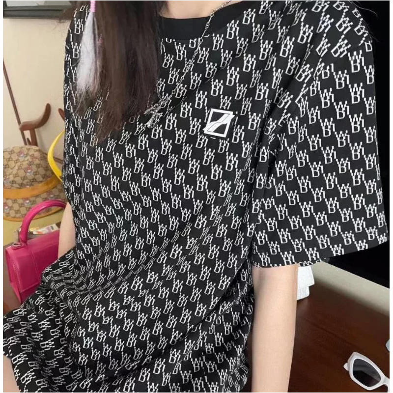 

Oversized We T-shirts High Quality Full Printing Short Sleeve Tops Well Men Women Couple Outfit Fashion Casual T-shirts