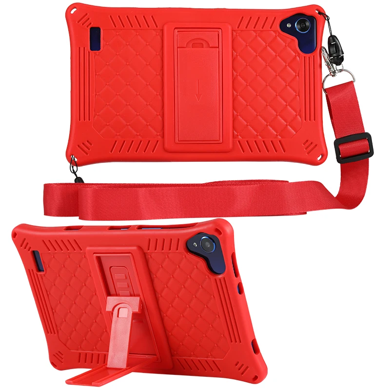 Чехол для Teclast P80X 4G Android 9,0 Нетбуки планшетофон (8 дюймов планшет чехол из ПК и силикона с подставкой силикон, защитный чехол + подставка для ручек