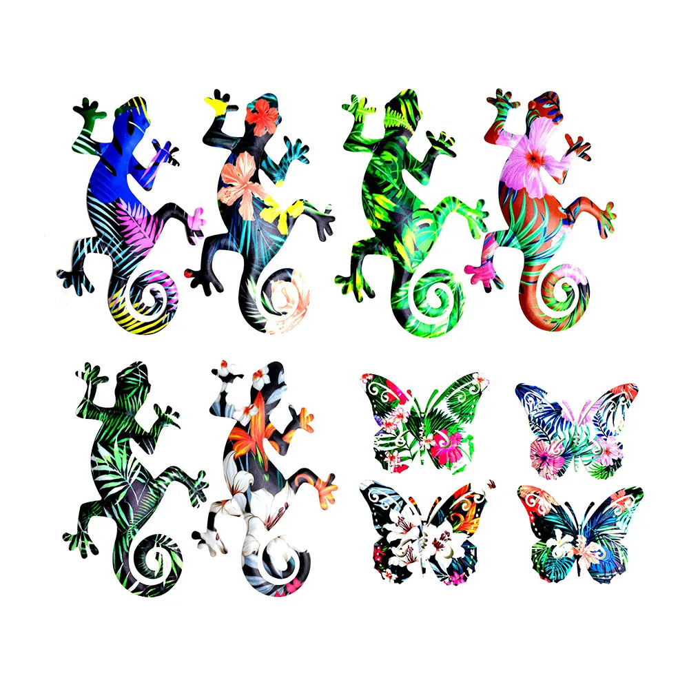 

Металлическая искусственная ящерица, ветряная ящерица, подвесной ветряной колокольчик, красочный садовый настенный подвесной орнамент, ск...