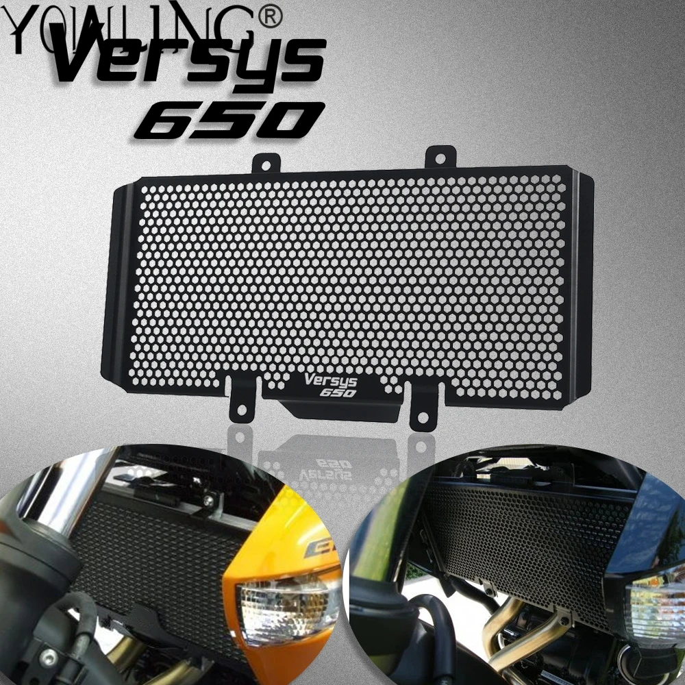 Аксессуары для мотоциклов Kawasaki Versys 650 2010 2011 2012 2013 2014 алюминиевая Защита радиатора