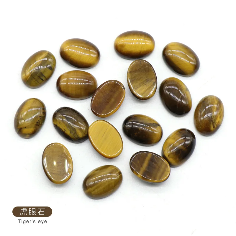 

Natural Stone Oval Ring Face Beads Patch Natural Crystal Beads 10x14mm DIY Handmade Pendant Necklace Jewelry Accessories