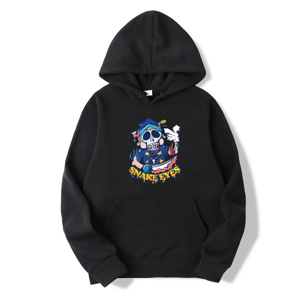 

Hoodies Black Skeleton 2021 New Style Printing Hoodie Spring Autumn Winter Sweatshirts Casual Pullovers Fashion Trend