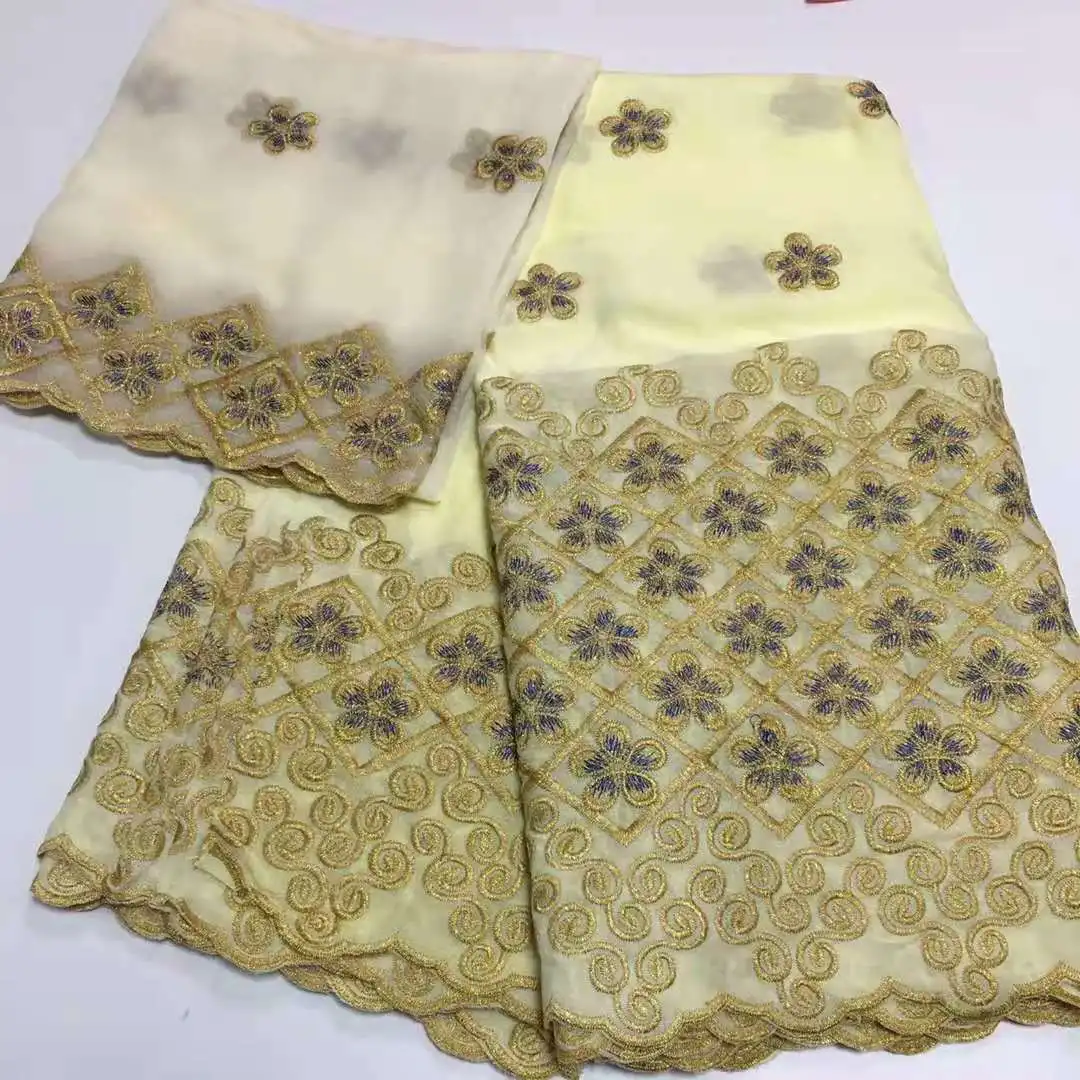 Красивые цветы Brode швейцарское кружево хлопчатобумажная ткань вышивка с камнями