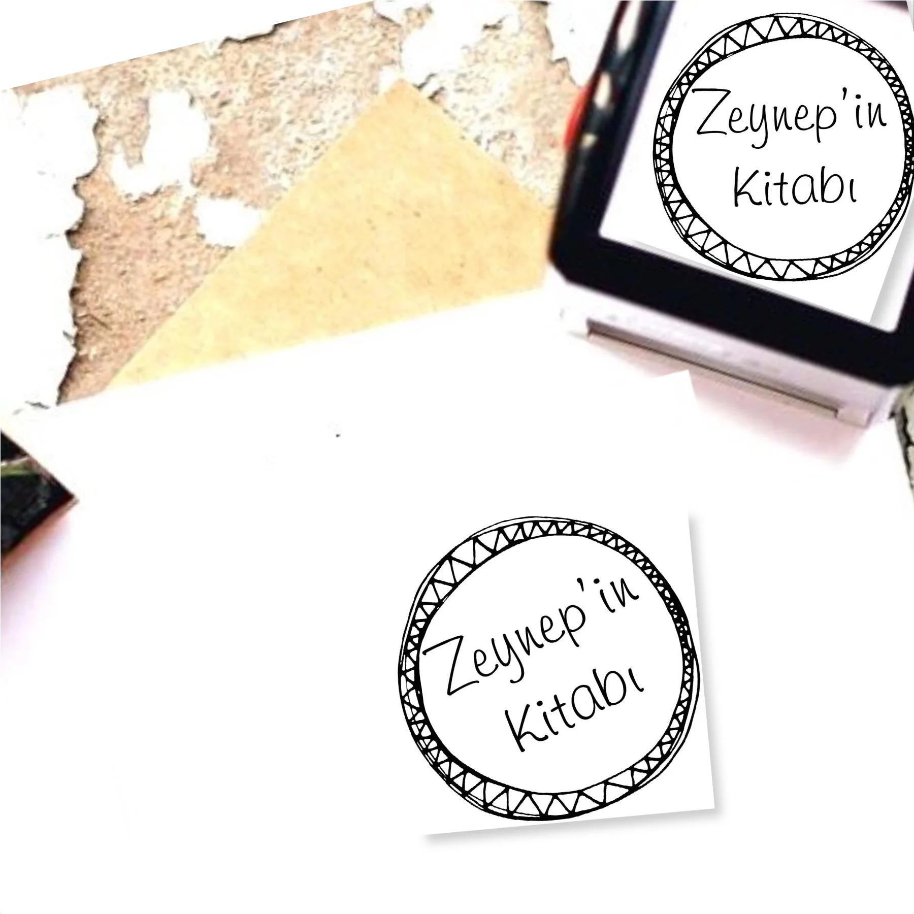

Personalized Name Written Automatic Square Stamp-860