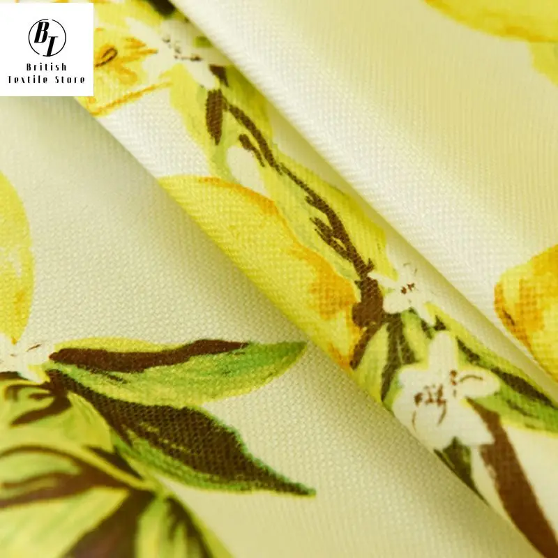 2022 пасторальный стиль желтый лимонный принт кухонные занавески для гостиной