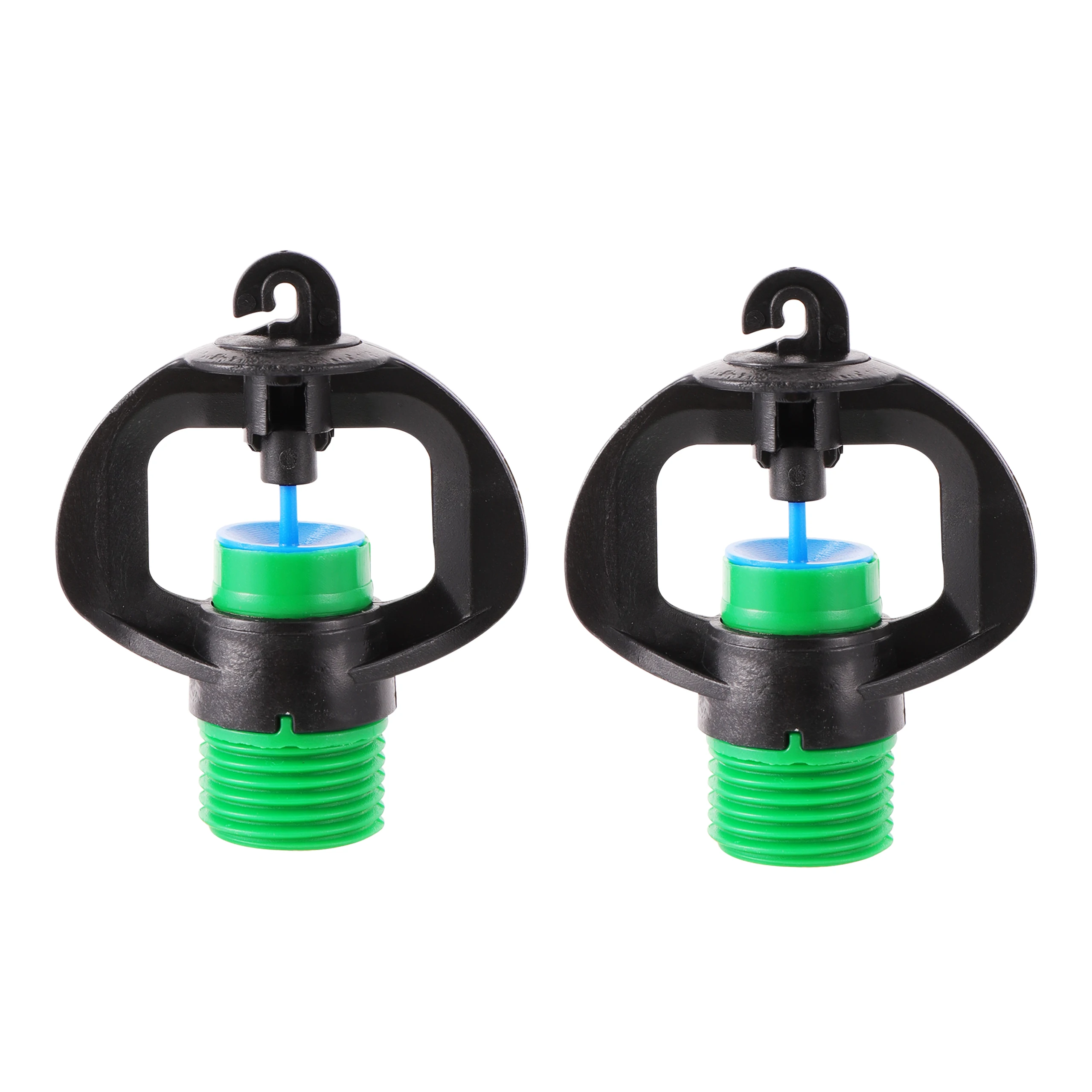 Aspersores de refracci&oacute;n de rotaci&oacute;n autom&aacute;tica, rosca macho de 360 "para huerto, flores, c&eacute;sped, verduras, boquilla de riego, 50 Uds.-0