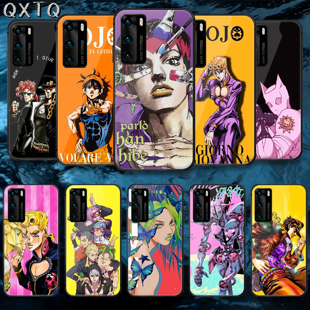 

QXTQ JoJos Bizarre Adventure Tempered Glass Phone Case Cover For Huawei Honor Mate P 8 9 10 20 30 40 A X I Pro Lite Smart 2021