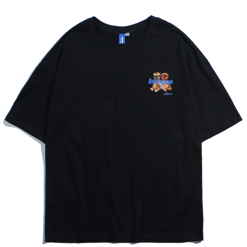 Женские и мужские футболки с принтом летчика медведя уличная одежда 2020