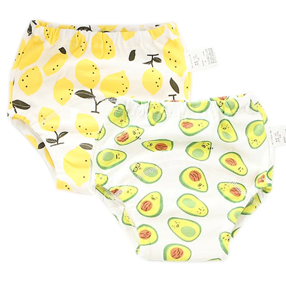 2 Pack Training Pants Reusable Cloth Diapers Baby High Quality Waterproof 4 Layers Cotton Newborn Diaper Cover Washable | Мать и ребенок