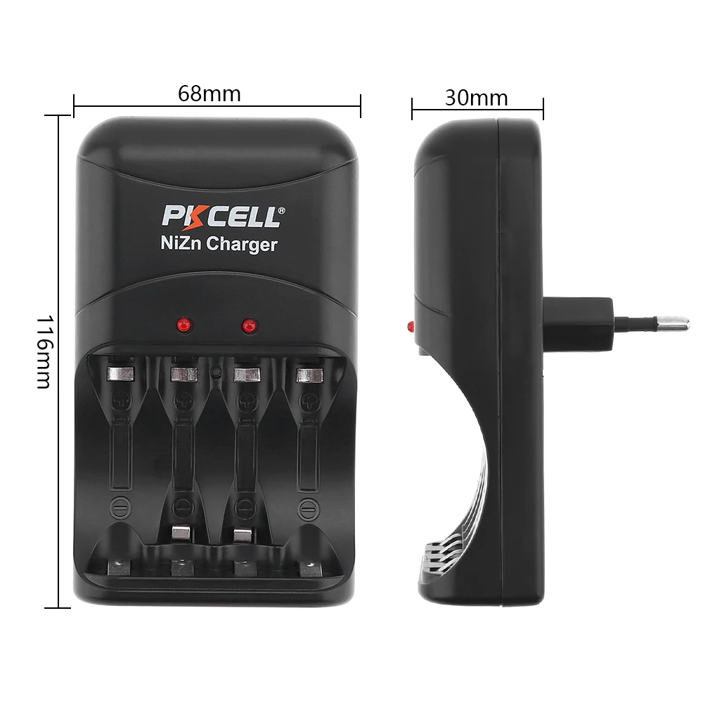 

16Pcs PKCELL 1.6V AAA 900mWh Ni-ZN Rechargeable Battery 3A Bateria Batteries pack NiZn Battery Charger for nizn aa/aaa battery