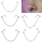 1 шт., кольцо для пирсинга ноздрей из нержавеющей стали