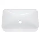 Современная прямоугольная раковина для ванной комнаты, Высококачественная Белая Керамическая гардеробная Ручная Керамическая умывальник керамическая раковина для ванной комнаты
