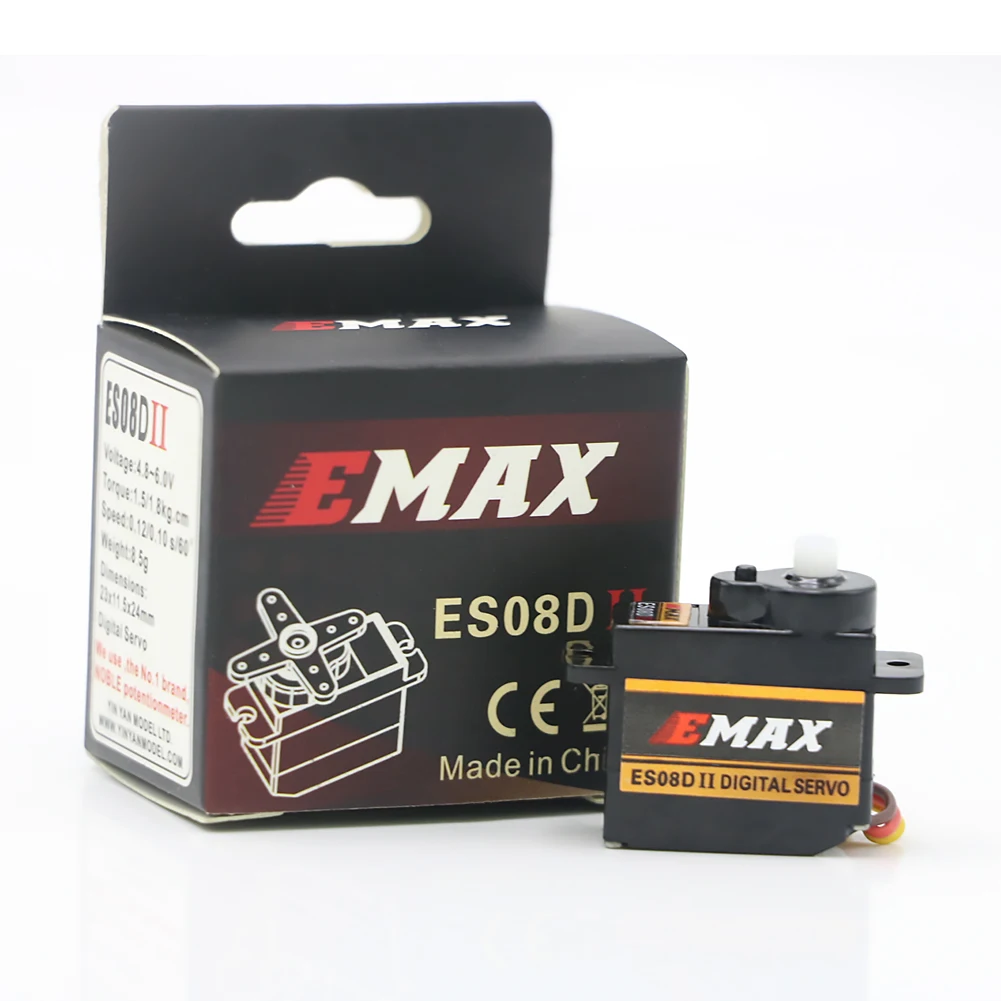 4 шт./лот оригинальный EMAX ES08D пластиковый цифровой микро сервопривод для