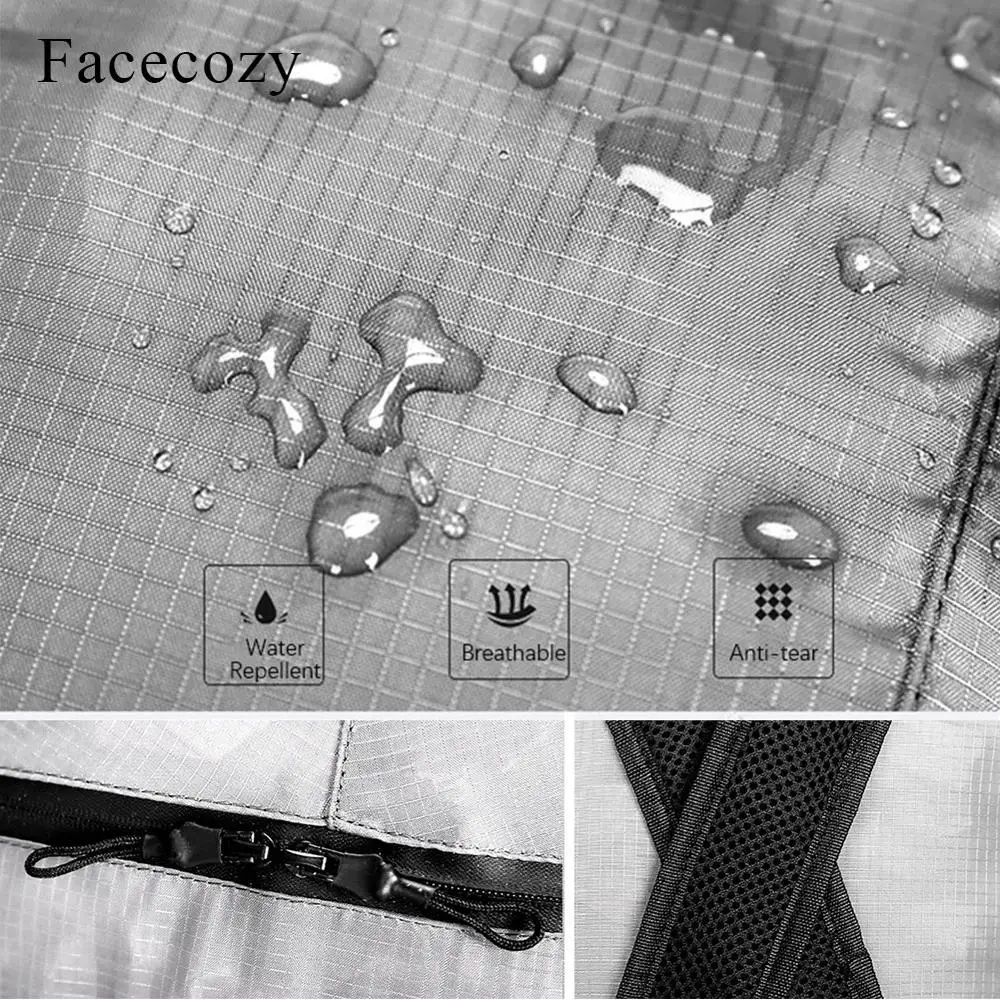 Уличный водонепроницаемый рюкзак Facecozy унисекс Складная портативная легкая