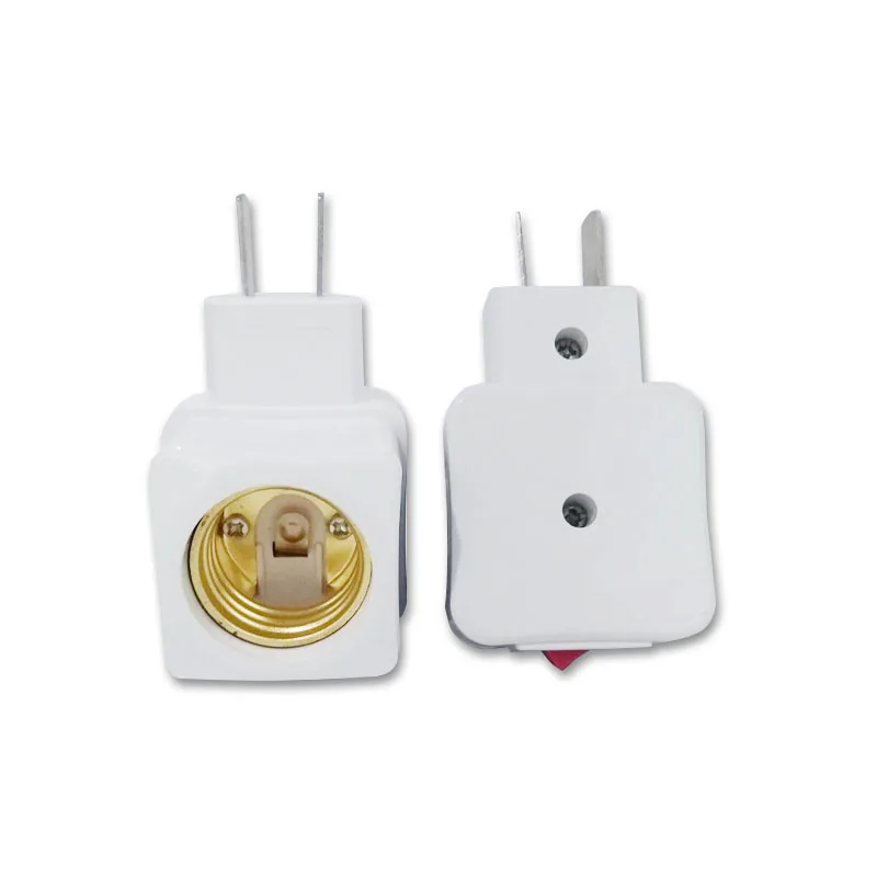 E27 держатель для винтовой лампы квадратная труба с переключателем Лампа патрон