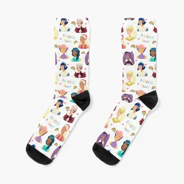 

She Ra Princess Power White Crew Socks Girls Pattern Black Mens Best Comfortable Autumn Cartoon Ladies Funny Women Breathable