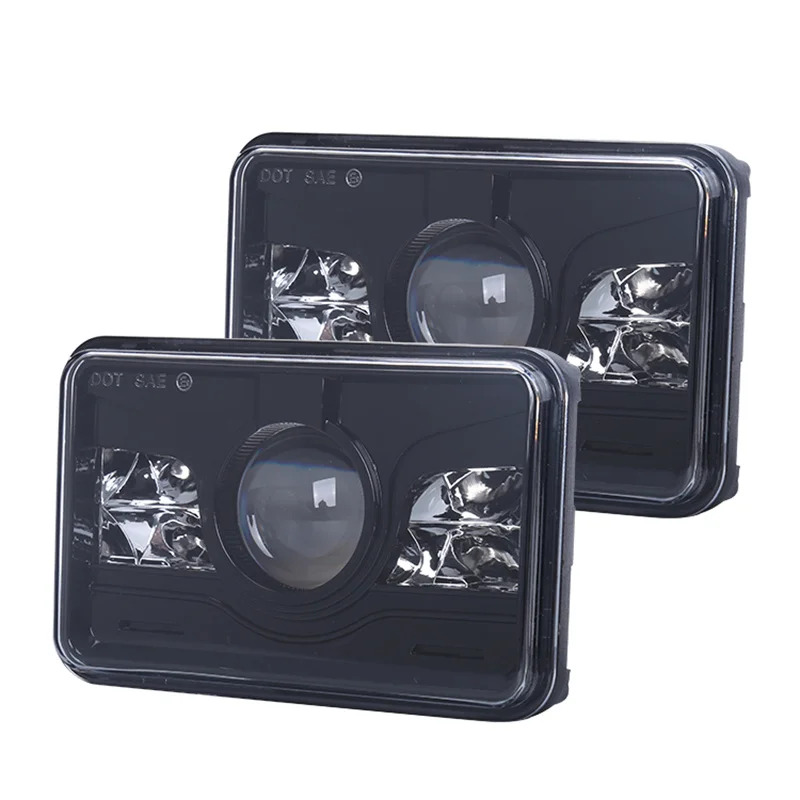 4X6 LED Headlight DRL Hi Low Beam Headlamp For Kenworth Peterbil Replacement H4651 H4652 Ford Chevrolet | Автомобили и мотоциклы