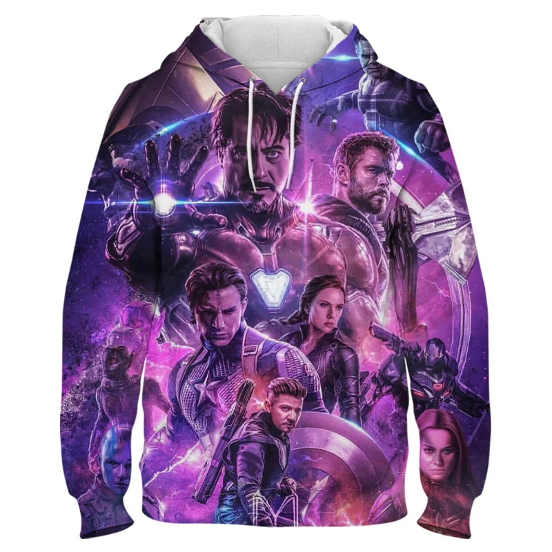 

New Men Women Children Marvel The Avengers Hoodies 3D Print Pullover Fashion Sweatshirts Boy Girl Kids Casual Hoody Jacket