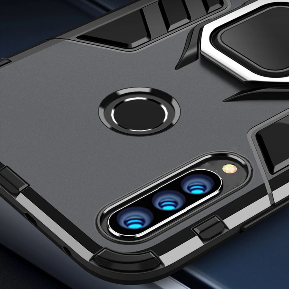 Чехол с кольцом-держателем для Honor 9X из поликарбоната | Мобильные телефоны и