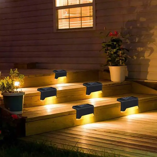 

16PCS Solar Light Solar Garden Lights Outdoor Waterproof Solar Led Fence Lamp for Patio Stairs Garden Pathway Step Yard