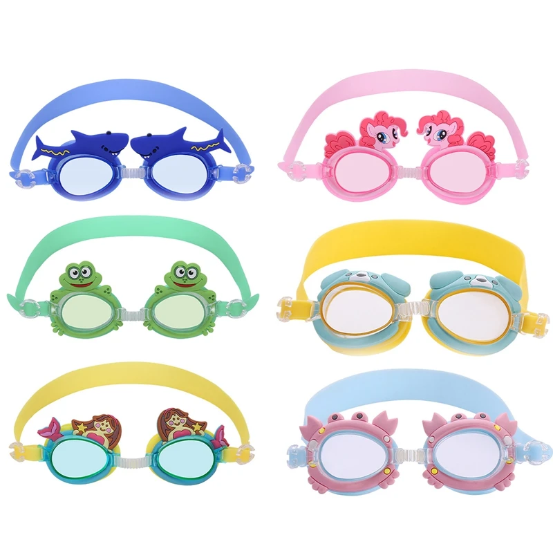 

Cute Goggles For Kids Children Cartoon Mermaid Frog Crab Anti Fog Swimming Glasses Diving Surfing Goggles Reduce Glare Eyewear