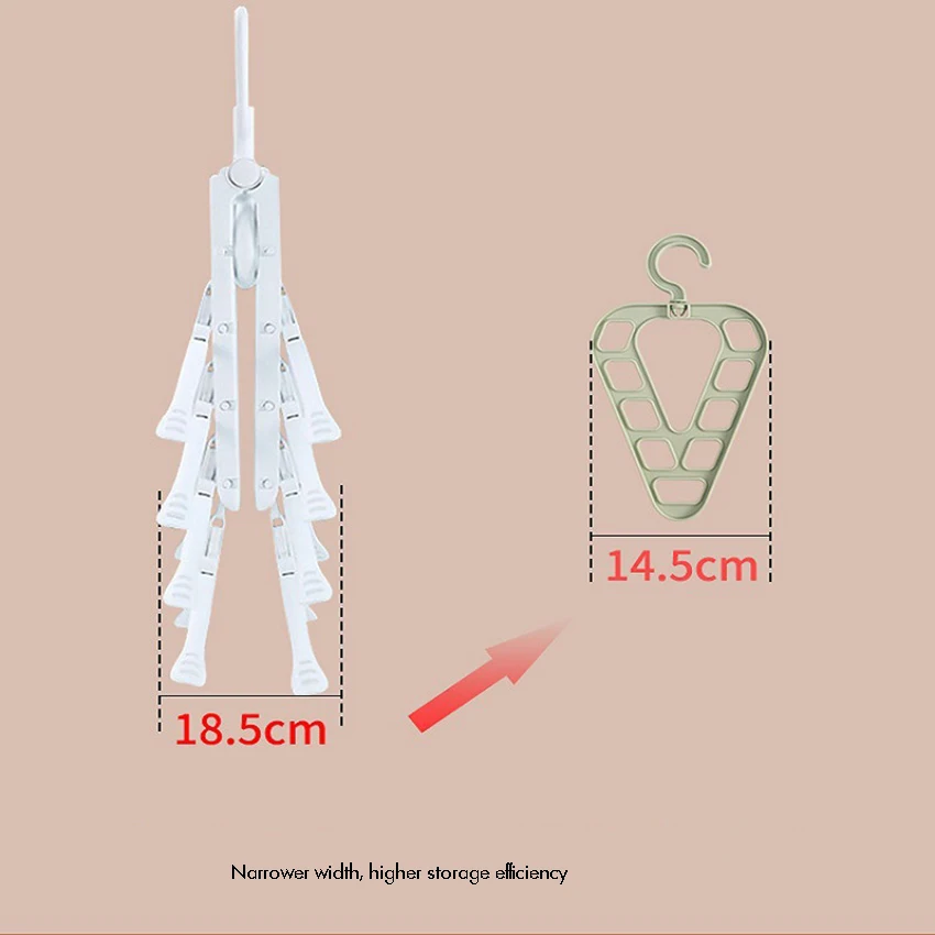 

Space Saving Clothes Hangers Multifunctional Closet Organizer Wardrobe Clothing Hanger 9 Slots for Clothes, Shirts Pants Dresses