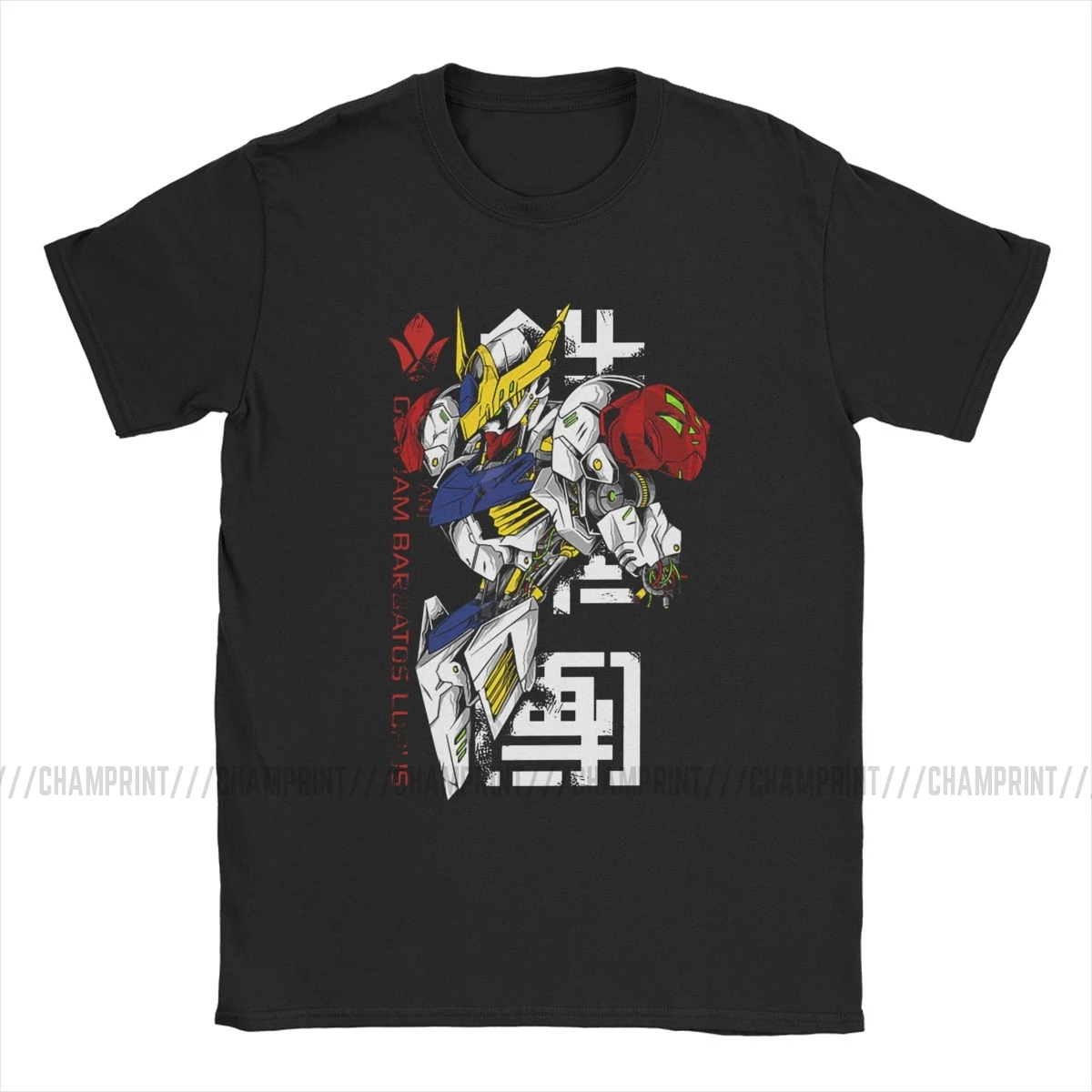 Мужская футболка Barbatos с аниме механическим роботом манга мейка японская