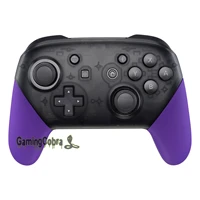 extremerate purple soft touch handle grips shell cover case with tools replacement kits for ns switch pro controller