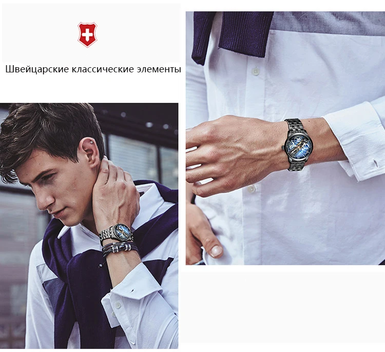 AILANG дизайн часы Автоматические турбийон наручные часы для мужчин montre homme механические кожаные пилот дайвер Скелет