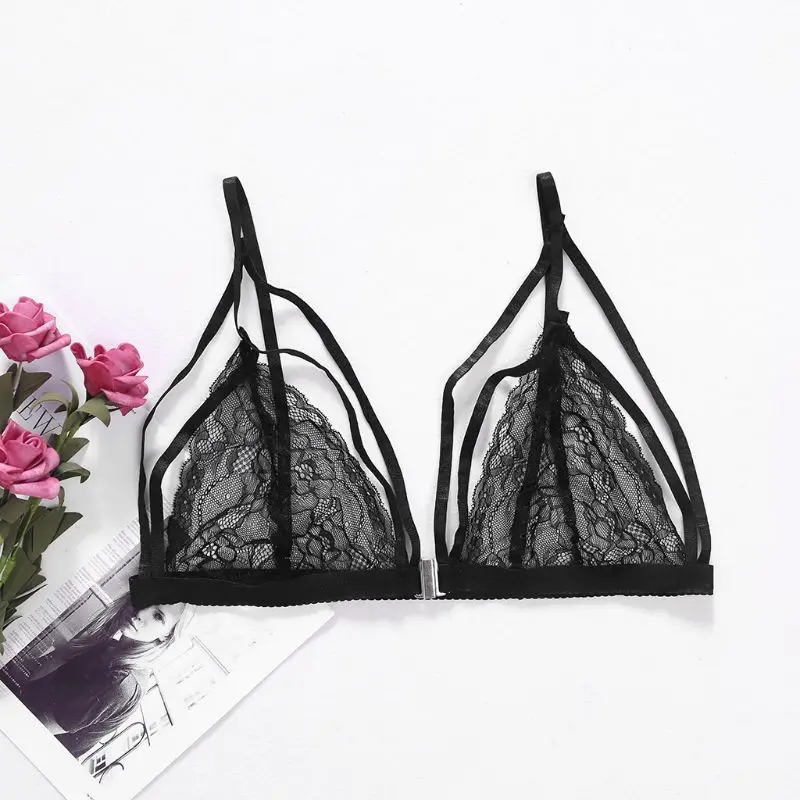 Бесплатная доставка Для женщин пикантные открытые повязки пуш ап с цветочным