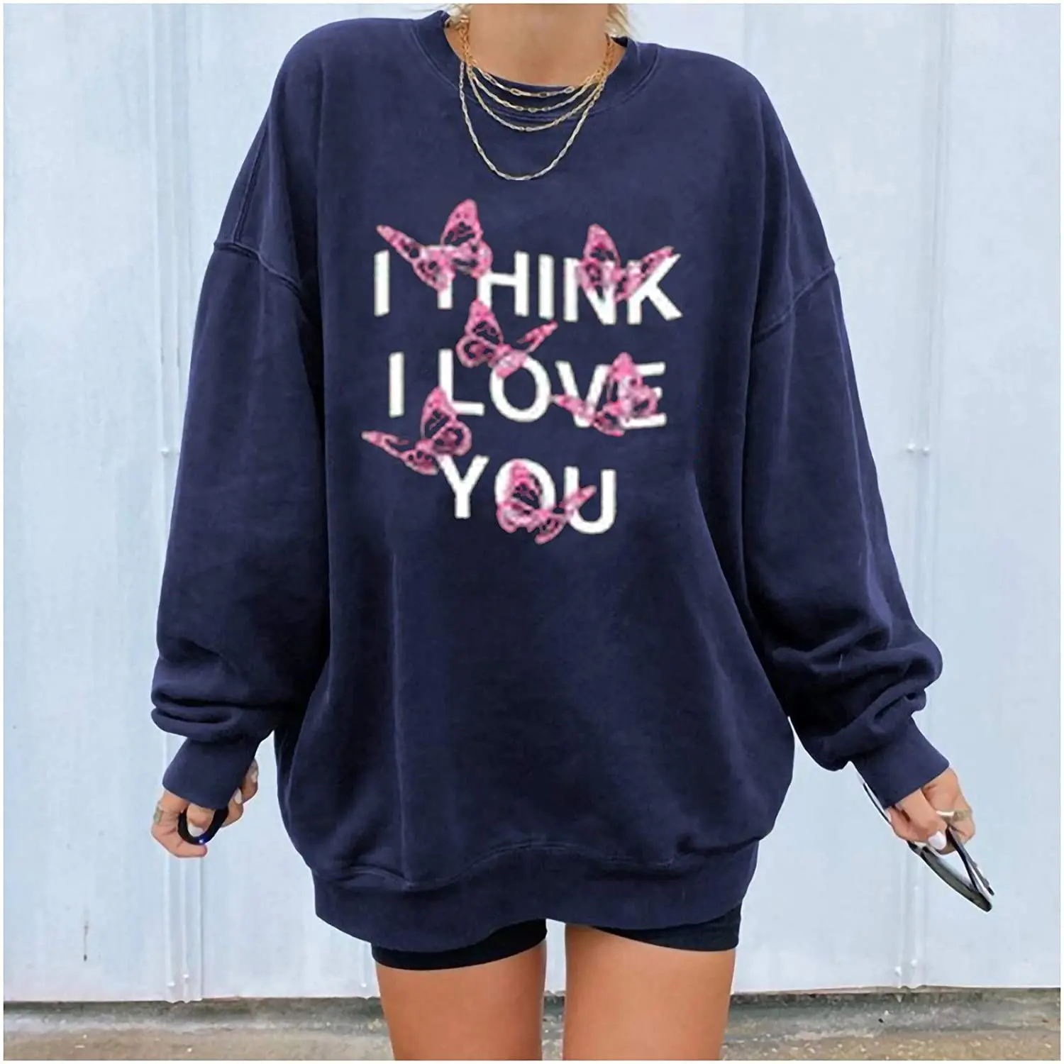 

y2k Sweatshirts Romantische Brieven Print Hoodies Vrouwen Lange Mouwen Grijs Sweatshirt Losse Oversized Streetwear Casual 2021