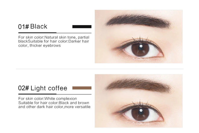 Автоматический карандаш для бровей 5 цветов двойная головка ручка натуральная